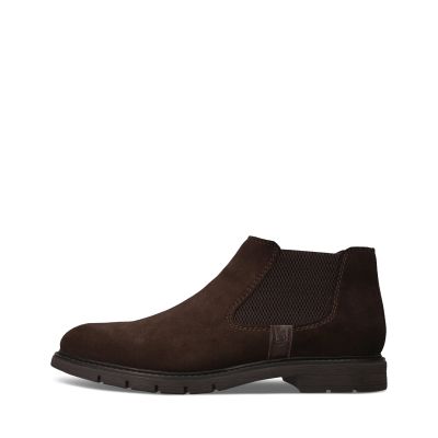 Men's Dark Brown Suede Ankle Boots – Elegant Style and Superior Comfort!!! SALAMANDER (SKU) AUS31.