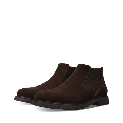 Men's Dark Brown Suede Ankle Boots – Elegant Style and Superior Comfort!!! SALAMANDER (SKU) AUS31.