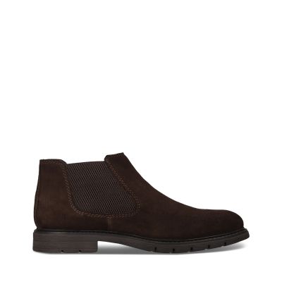 Men's Dark Brown Suede Ankle Boots – Elegant Style and Superior Comfort!!! SALAMANDER (SKU) AUS31.