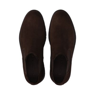 Men's Dark Brown Suede Ankle Boots – Elegant Style and Superior Comfort!!! SALAMANDER (SKU) AUS31.