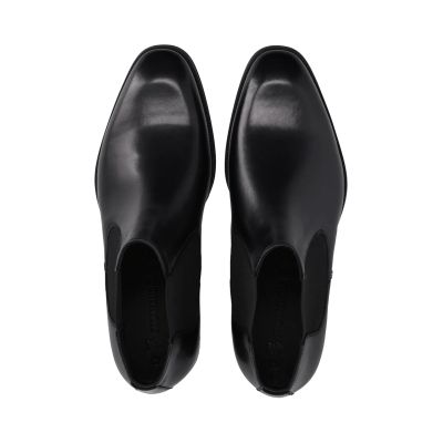 Men's classic black ankle boot, high-quality genuine leather. SALAMANDER (SKU) AUU30