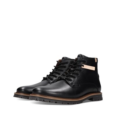 Elegant men's black leather ankle boots – a classic, stylish choice for every man!!! SALAMANDER (SKU) AUZ36