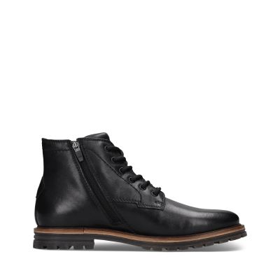 Elegant men's black leather ankle boots – a classic, stylish choice for every man!!! SALAMANDER (SKU) AUZ36