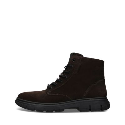 Men's dark brown suede casual lace-up boot!!! SALAMANDER (SKU) AY931.