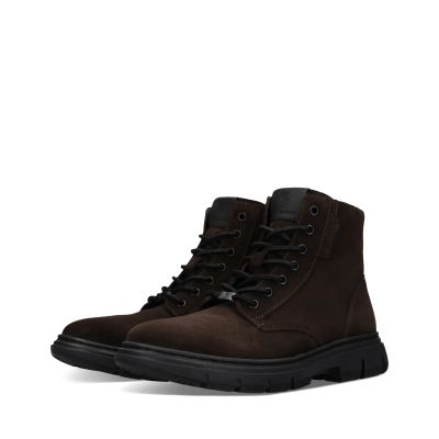 Men's dark brown suede casual lace-up boot!!! SALAMANDER (SKU) AY931.