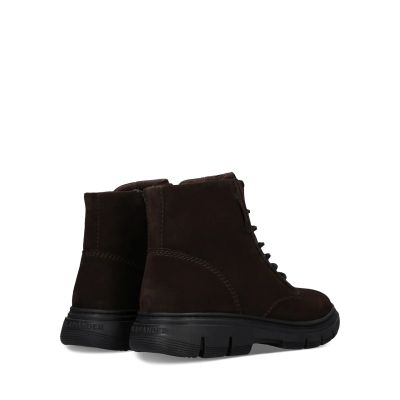 Men's dark brown suede casual lace-up boot!!! SALAMANDER (SKU) AY931.