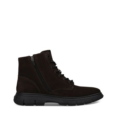 Men's dark brown suede casual lace-up boot!!! SALAMANDER (SKU) AY931.