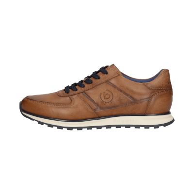 Men's Casual Cognac Leather Lace-Up Shoes – Style, Comfort, and Quality! BUGATTI (SKU) A021P