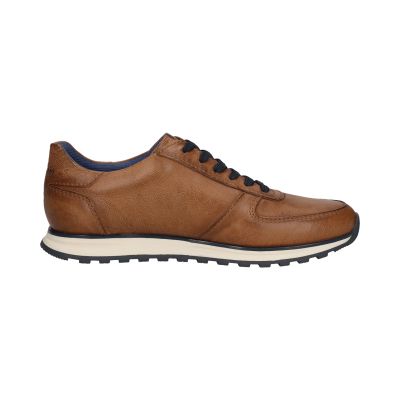 Men's Casual Cognac Leather Lace-Up Shoes – Style, Comfort, and Quality! BUGATTI (SKU) A021P