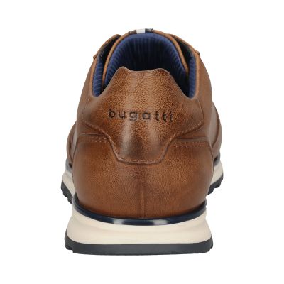 Men's Casual Cognac Leather Lace-Up Shoes – Style, Comfort, and Quality! BUGATTI (SKU) A021P
