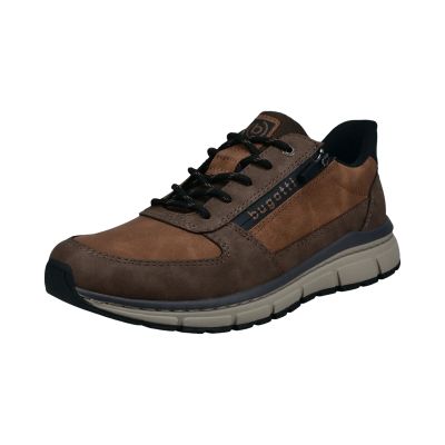 Men's brown casual shoe with original logo – comfort and style!!! BUGATTI (SKU) AOS06