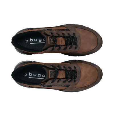 Men's brown casual shoe with original logo – comfort and style!!! BUGATTI (SKU) AOS06
