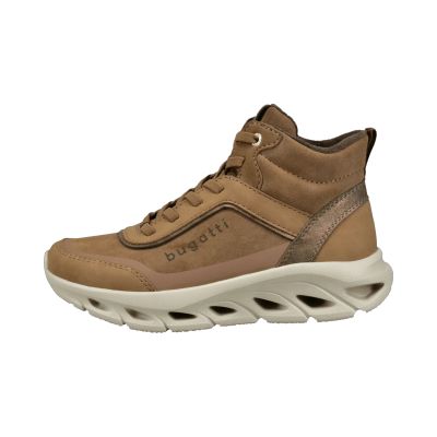 Women’s high-top beige sneakers – modern design, style, and comfort for every season! BUGATTI (SKU) AVO30