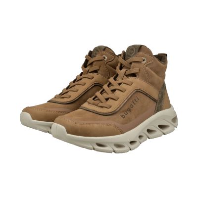 Women’s high-top beige sneakers – modern design, style, and comfort for every season! BUGATTI (SKU) AVO30