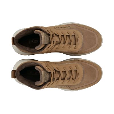 Women’s high-top beige sneakers – modern design, style, and comfort for every season! BUGATTI (SKU) AVO30