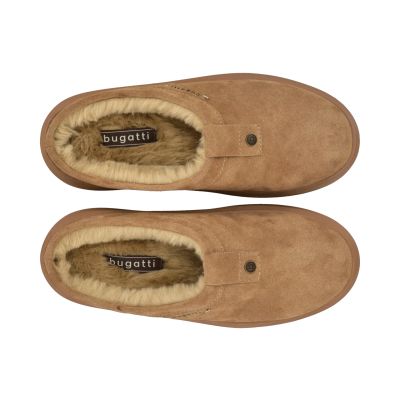 Women’s warm brown slippers – Modern design, coziness, and comfort! BUGATTI (SKU) AXF60