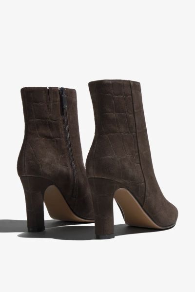 Elegant Dark Brown Women’s Ankle Boots with High Heels – Class and Chic!!! REGARDE LE CIEL (SKU) FABY01