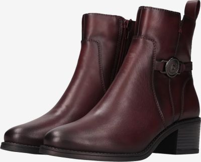 Women's burgundy buckle boots - elegant, comfortable and fashionable.BUGATTI (SKU)AMQ3D