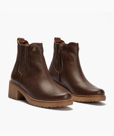 Women’s Casual Ankle Boots, Dark Brown – Modern Style and Exceptional Comfort. PITILLOS (SKU) 20523