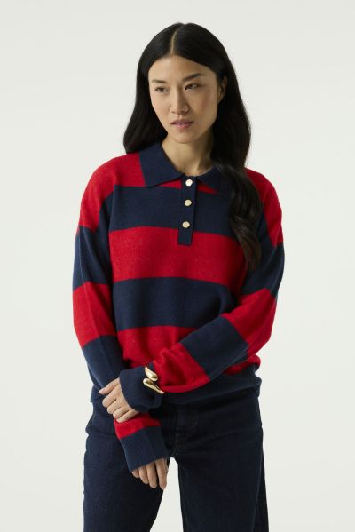 Women’s Striped Turtleneck Sweater – Fine and Stylish – GARCIA (SKU) U260042