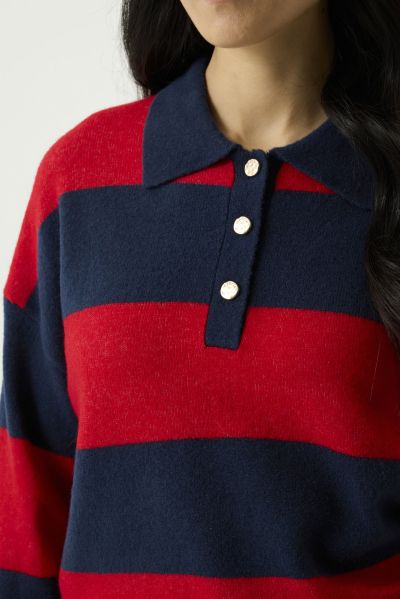 Women’s Striped Turtleneck Sweater – Fine and Stylish – GARCIA (SKU) U260042