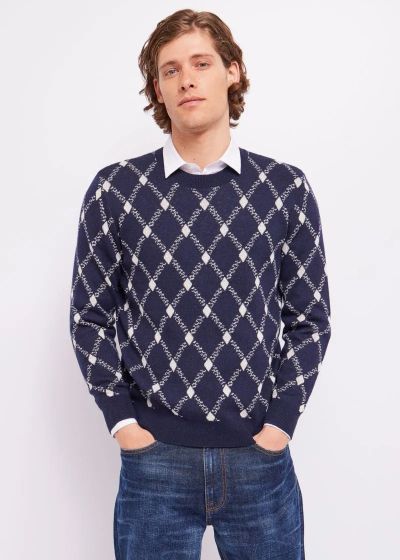 GAUDI rhombus men's sweater (SKU)321GU53067