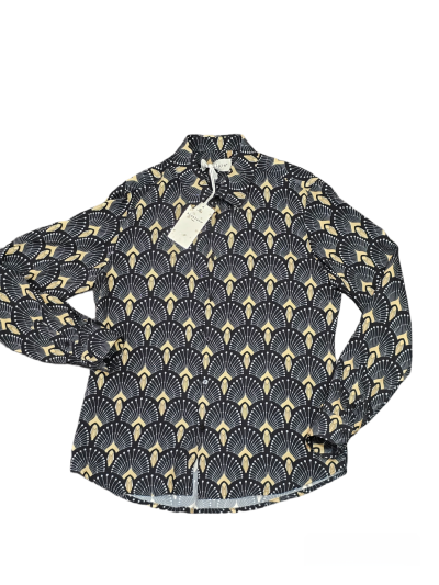 Men's shirt with ethnic elements BICOLORE (SKU) 3167