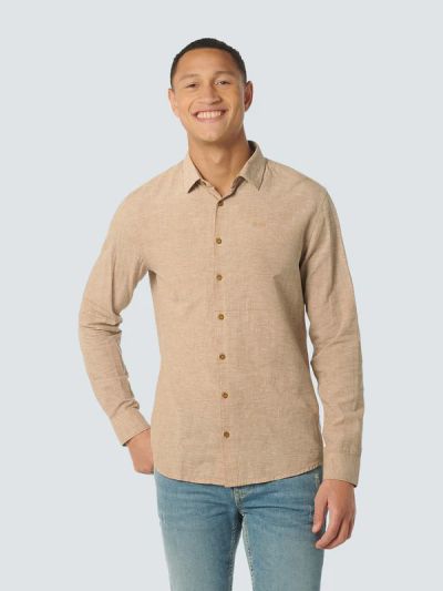 Мъжка риза с двуцветен меланж NO EXCESS (SKU)23450215