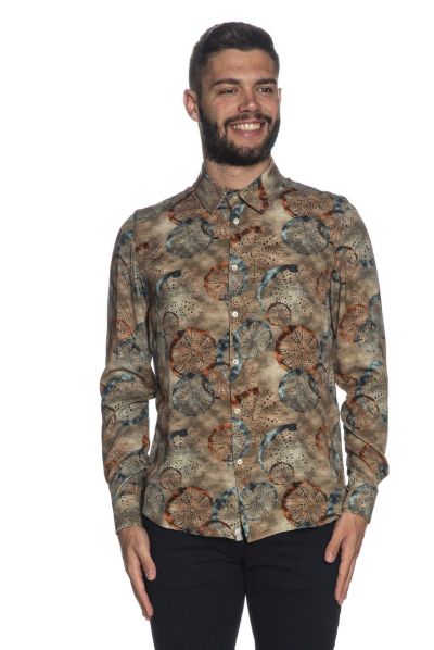Men's shirt in pastel colors BICOLORE (SKU) 3167