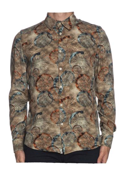 Men's shirt in pastel colors BICOLORE (SKU) 3167