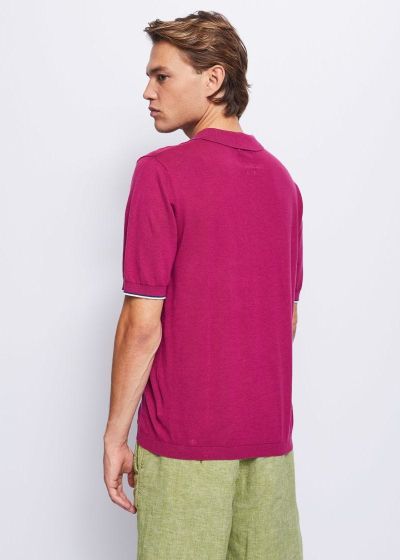 Polo T-shirt in purple GAUDI (SKU) 311GU53014