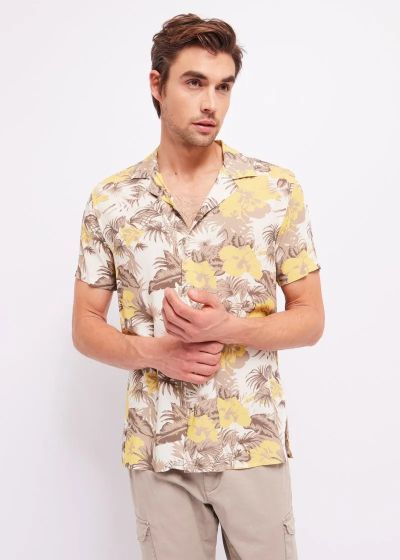 GAUDI Men's Short Sleeve Patterned Shirt (SKU)411GU45029