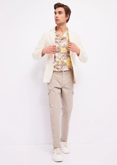 GAUDI Men's Short Sleeve Patterned Shirt (SKU)411GU45029