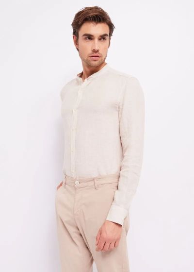 GAUDI Men's Linen Shirt (SKU) 411GU45008