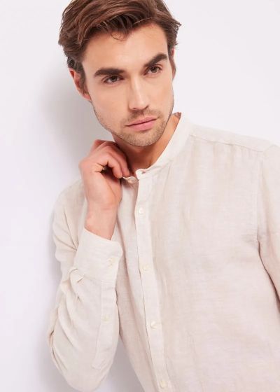 GAUDI Men's Linen Shirt (SKU) 411GU45008