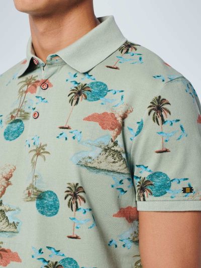Fun print polo shirt NO EXCESS (SKU) 19370306