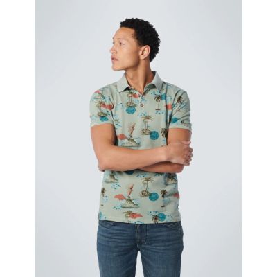 Fun print polo shirt NO EXCESS (SKU) 19370306