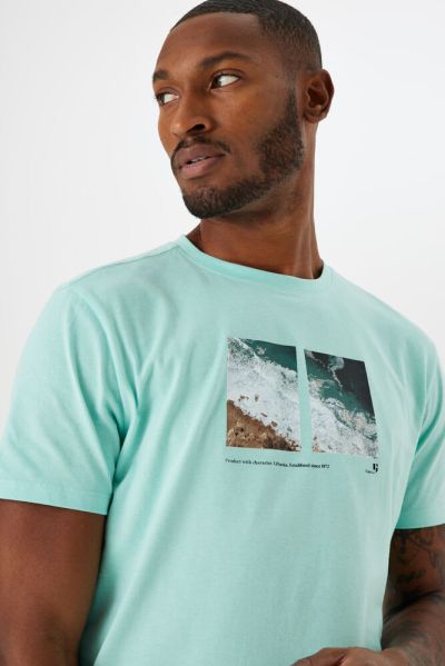 GARCIA Men's Mint T-Shirt (SKU) E31002