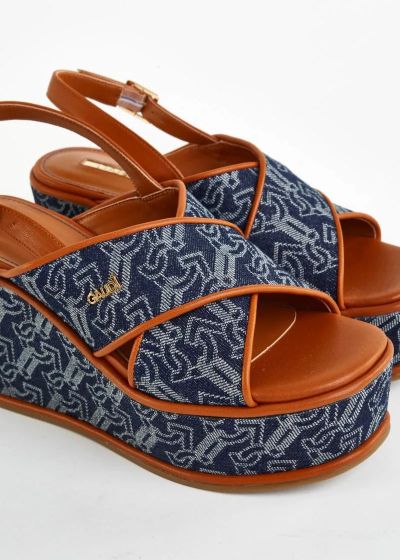 Дамски сандали с жакардово лого GAUDI (SKU)V4363750