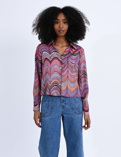 Дамска ефектна риза MOLLY BRACKEN (SKU) LA1186BBN