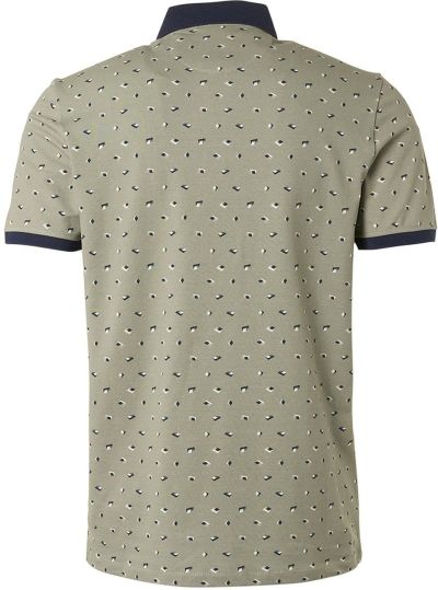T-shirt with polo collar in green color NO EXCESS (SKU)19370211SN
