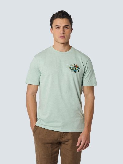 Men's Casual Mint T-Shirt NO EXCESS (SKU)23350368