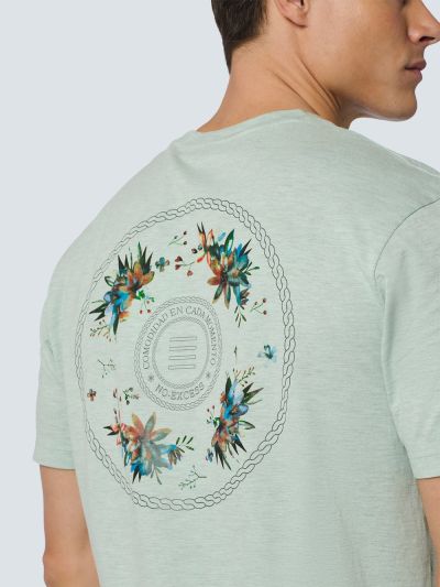 Men's Casual Mint T-Shirt NO EXCESS (SKU)23350368