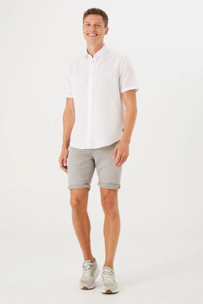 GARCIA Short Sleeve White Shirt for Men (SKU)Z1171