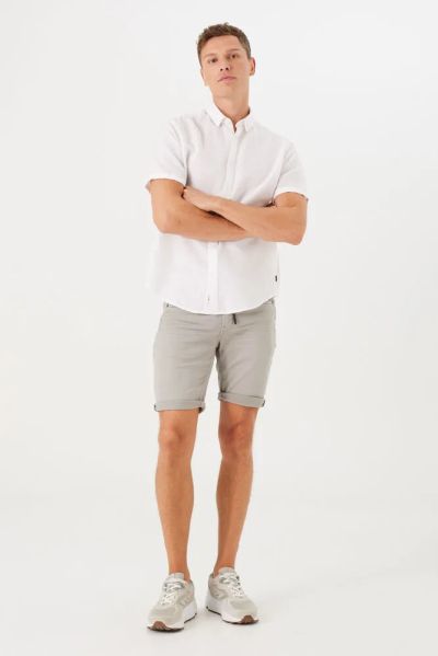 GARCIA Short Sleeve White Shirt for Men (SKU)Z1171
