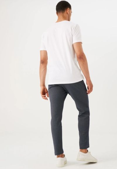 Men's T-shirt in white with GARCIA print (SKU) 041002