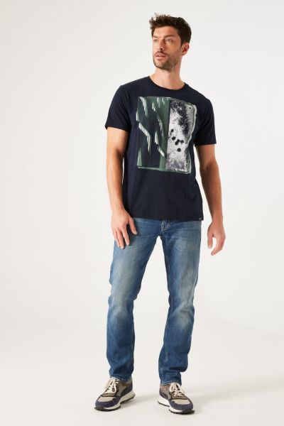 Men's T-shirt with GARCIA print (SKU)041002