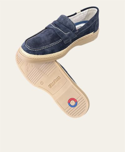 FLUCHOS (SKU)1941 blue men's moccasin