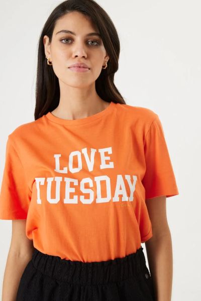 GARCIA Women's Orange T-Shirt (SKU)P40201