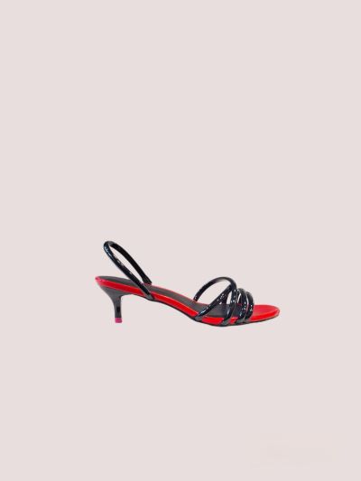 Women's sandal in black FORNARINA (SKU)RADIO4